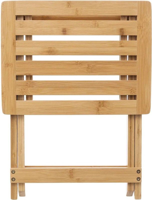 5Five - Bijzettafel opvouwbaar - bamboe hout - L39 x B33 x H44 cm