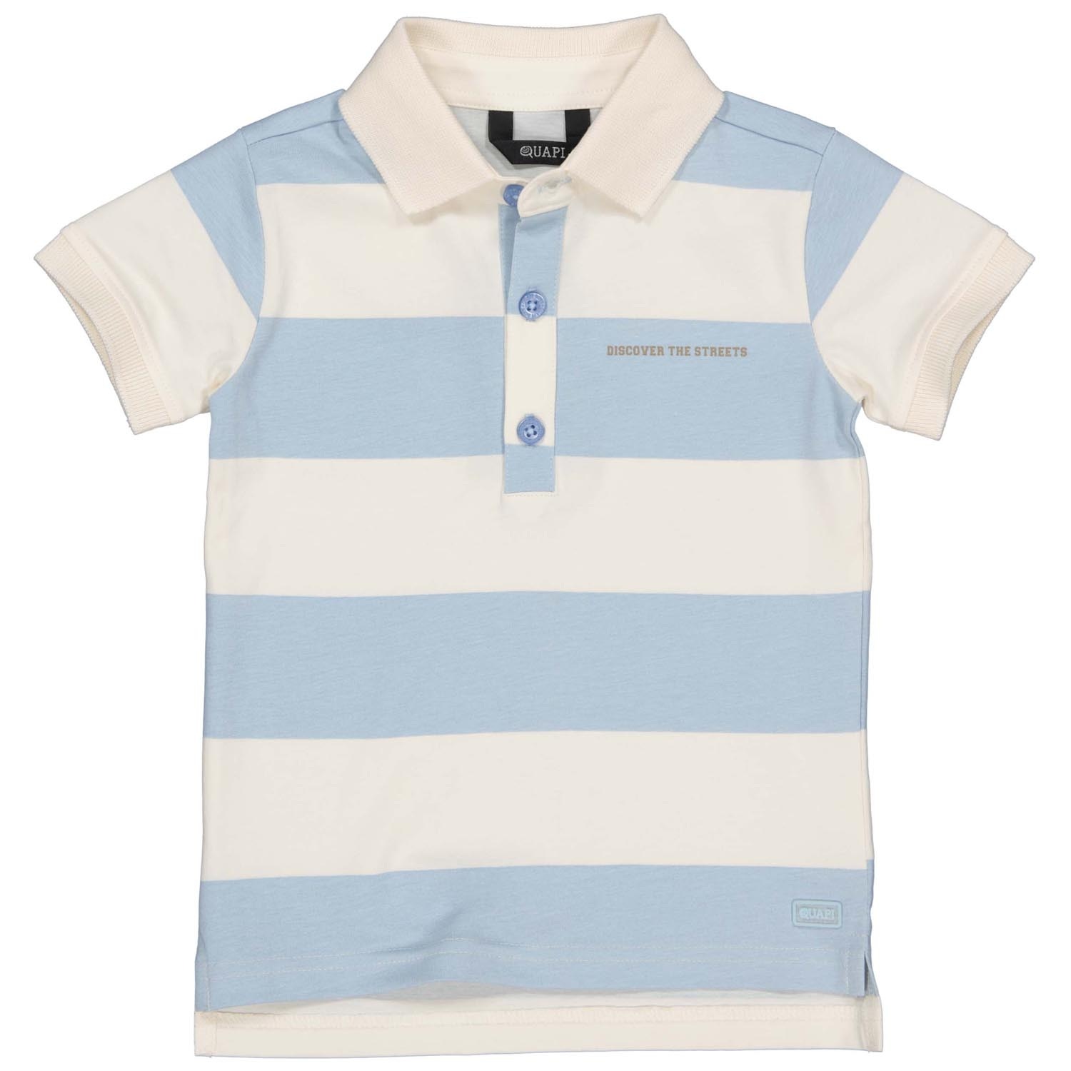Quapi peuter polo korte mouwen strepen blauw