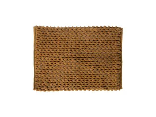 Tapis de Salle de Bain épais Marron malt 50 x 75 cm