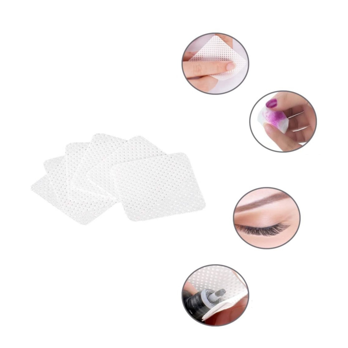 (200er Set) Zelletten Fusselfreie Nagelpads Wischtücher für Gel- und Acrylnägel - Weiss