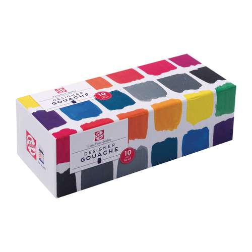 Talens Gouache Extra Fine Set, 10 x 16 ml