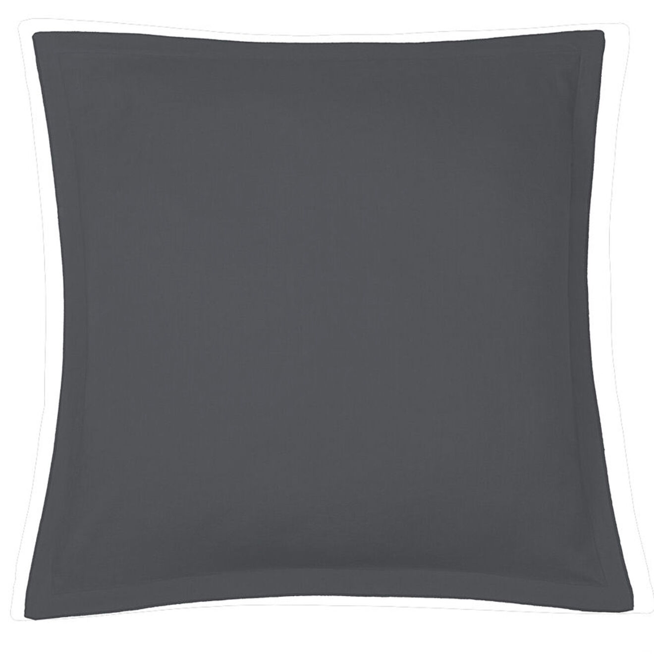 Febronie 2 Taies d'oreiller lin lavé Hortense gris ardoise