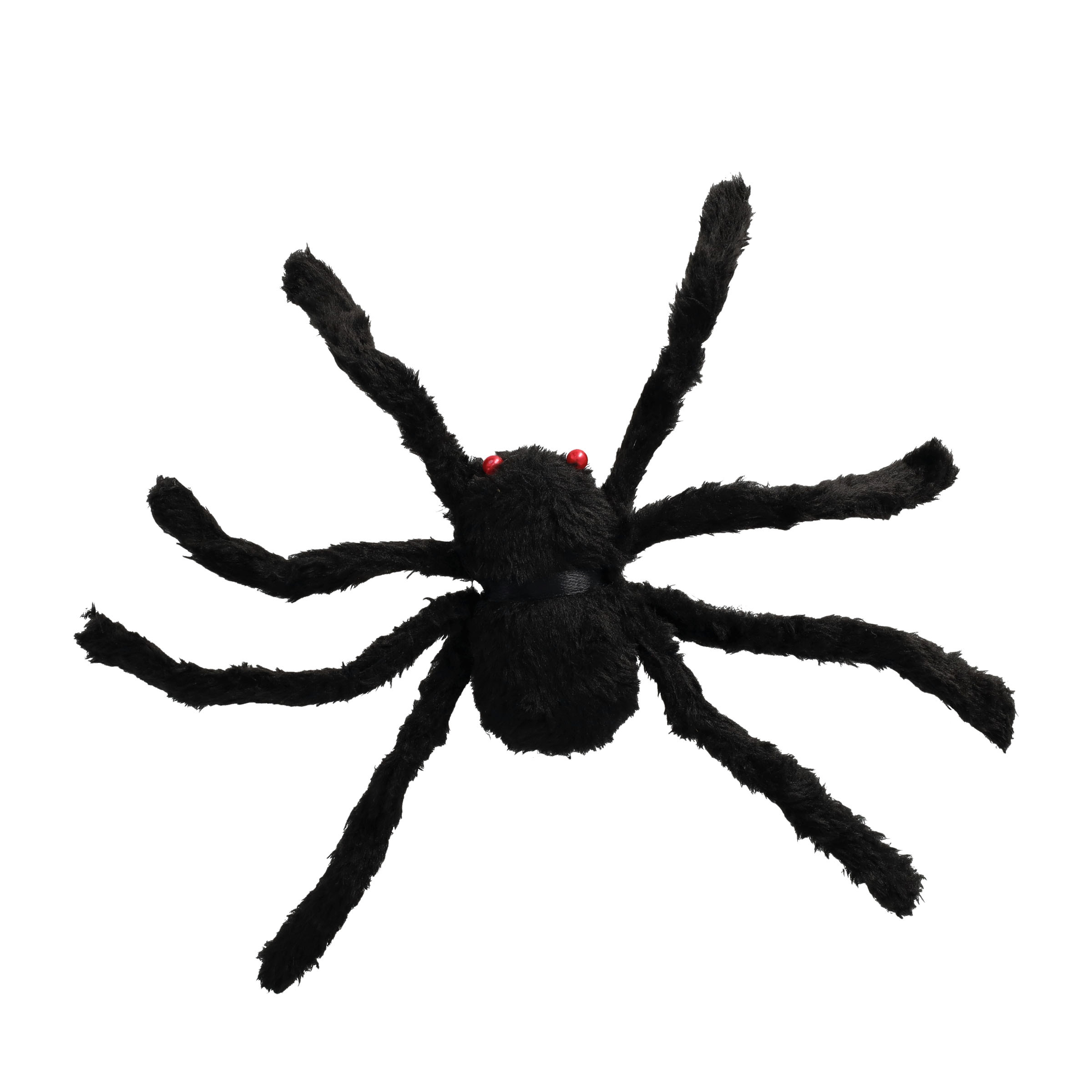 (25x17cm) Halloween Grusel Spinne Home Deko Monsterspinne mit Roten Augen - Schwarz