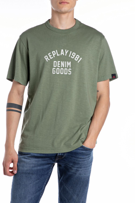Replay groene heren t-shirt