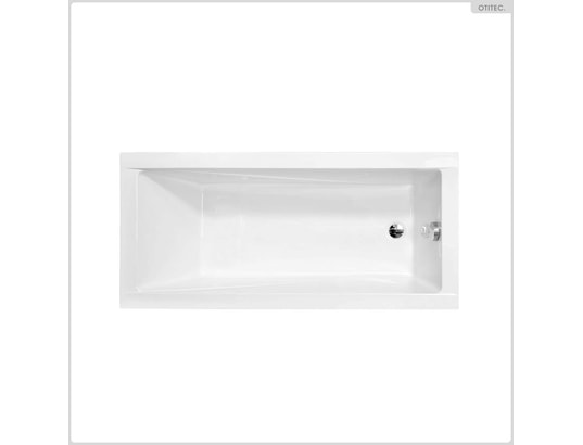 OTITEC - Baignoire rectangulaire - 180 x 80 cm - sans habillage - ave...