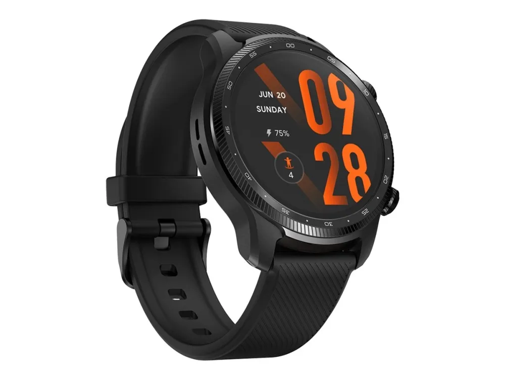 Mobvoi TicWatch Pro 3 Ultra - 47 mm - skyggesort - smart ur med bånd - fluororubber - display 1.4