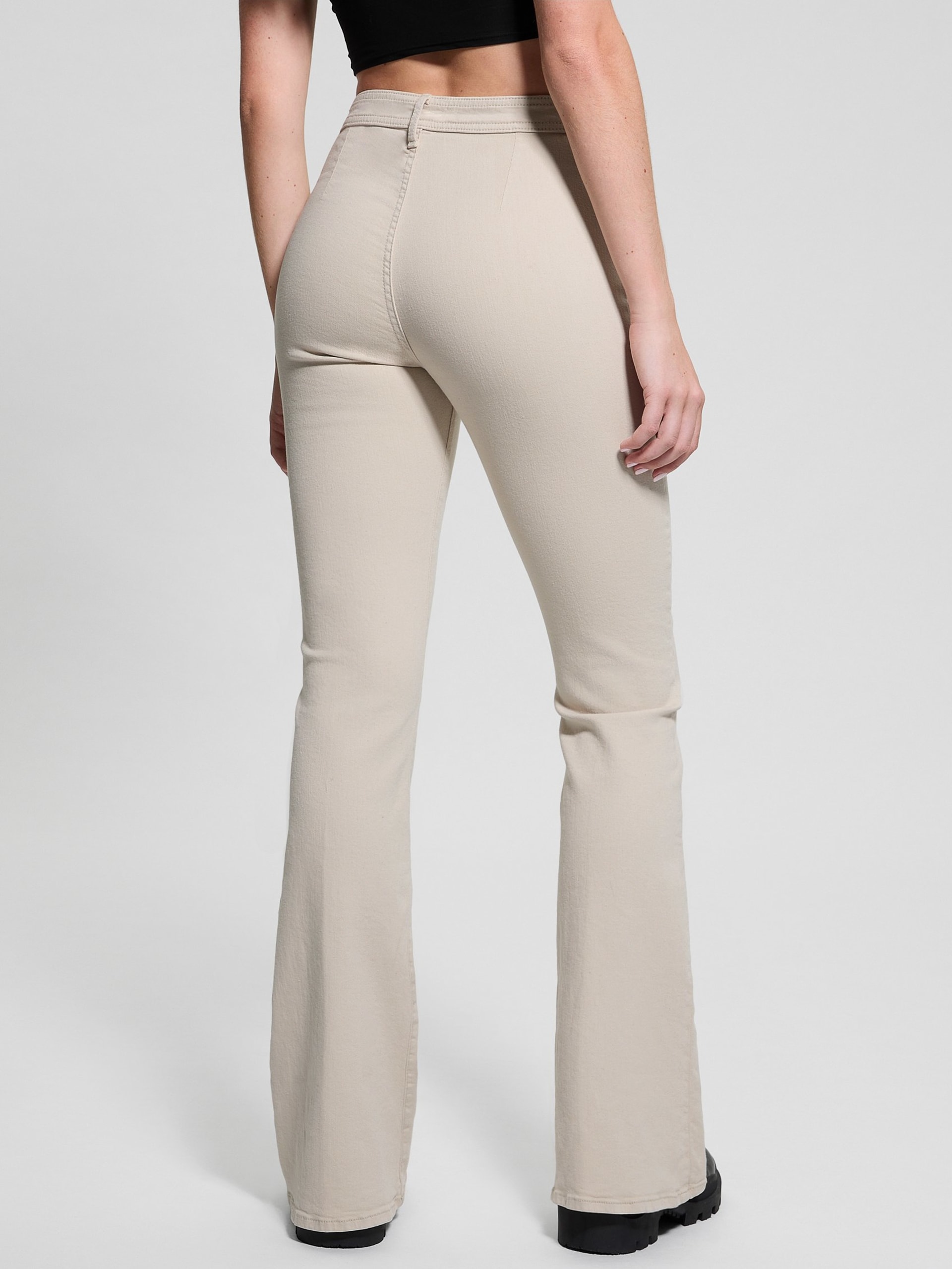 Calça jeans flare de cintura alta Eco Belle