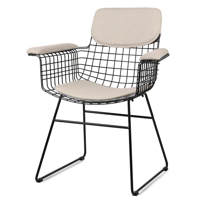 HKliving - Polster für Wire Arm Chair, sand