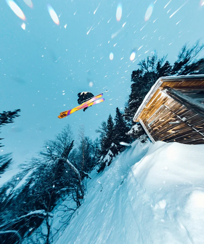 QST 98  Freeride-Ski Unisex ReefWaters/FlameOrange/RoyalPurple