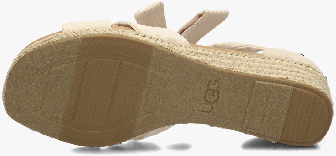 beige ugg sandalen met hak yarrow