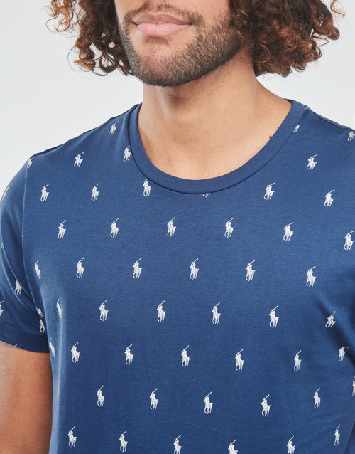 Polo Ralph Lauren - SLEEPWEAR-S/S CREW-SLEEP-TOP Azul / Crema