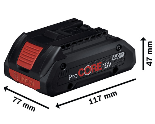Bosch ProCORE 18V Starterset, 2x 4,0 Ah Li accu's + lader