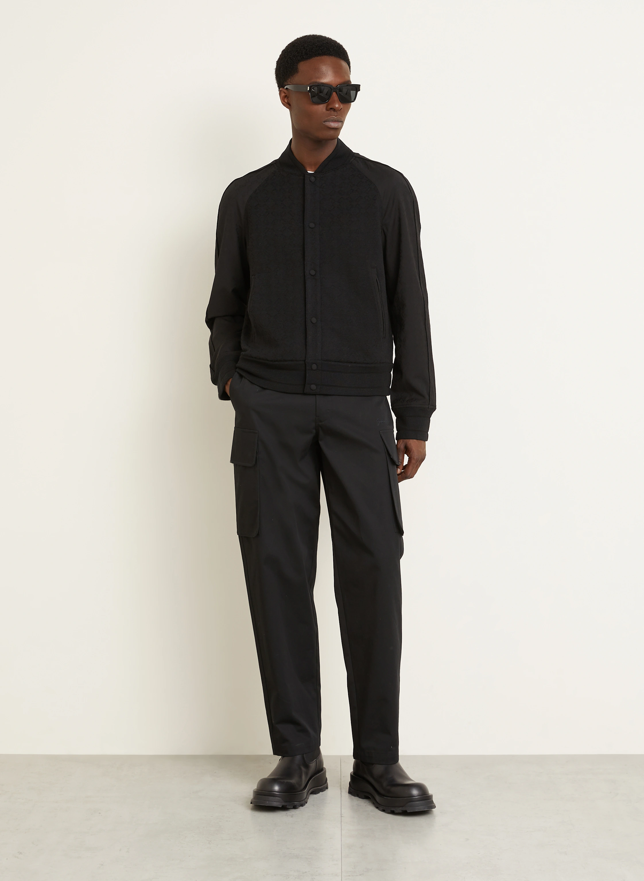 GIVENCHY Collegejacke im Materialmix
