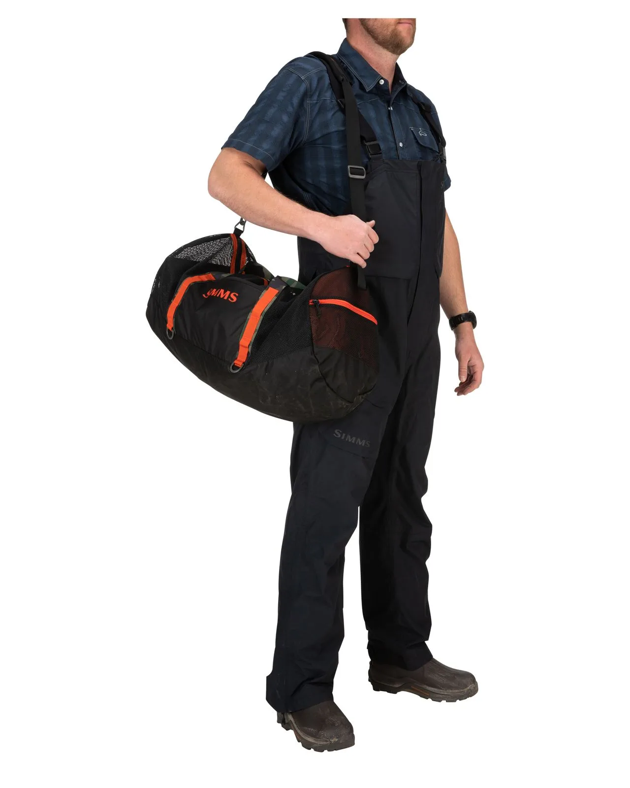 Simms Simms Challenger Mesh Duffel Hex Flow Camo Carbon