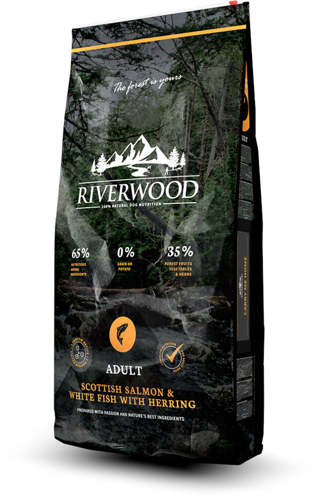 Riverwood  Adult - Hondenvoer - 12 Kilogram - witvis, zalm
