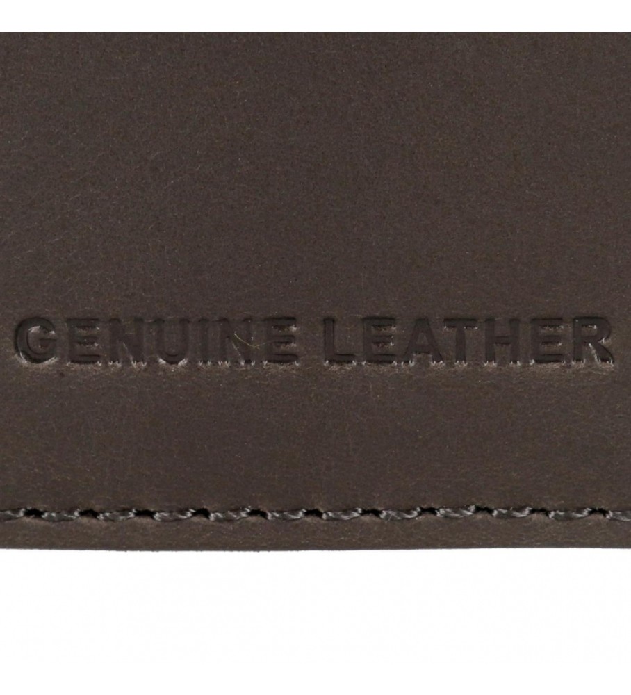 Carteira vertical de couro Pepe Jeans Checkbox cinza