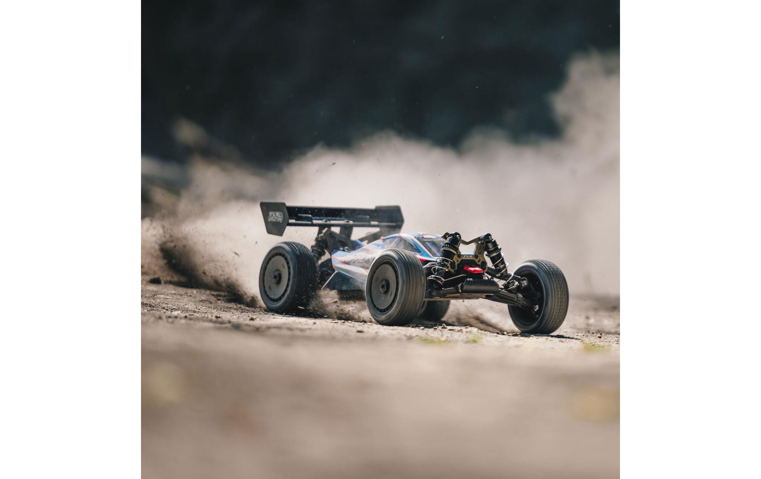 Buggy Typhon BLX 6S TLR Tuned 4WD ARTR, 1:8<br>Renntauglicher Basher Buggy mit Spektrum Brushless Antrieb