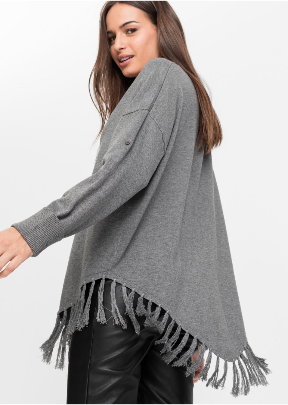 Poncho à franges