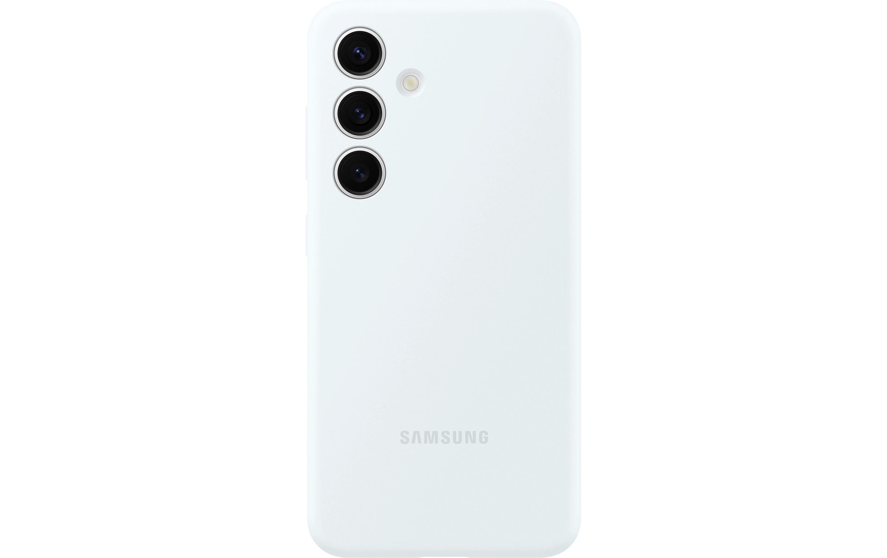 Back Cover Silicone Galaxy S24 WeissSchutzhülle für das Samsung Galaxy S24