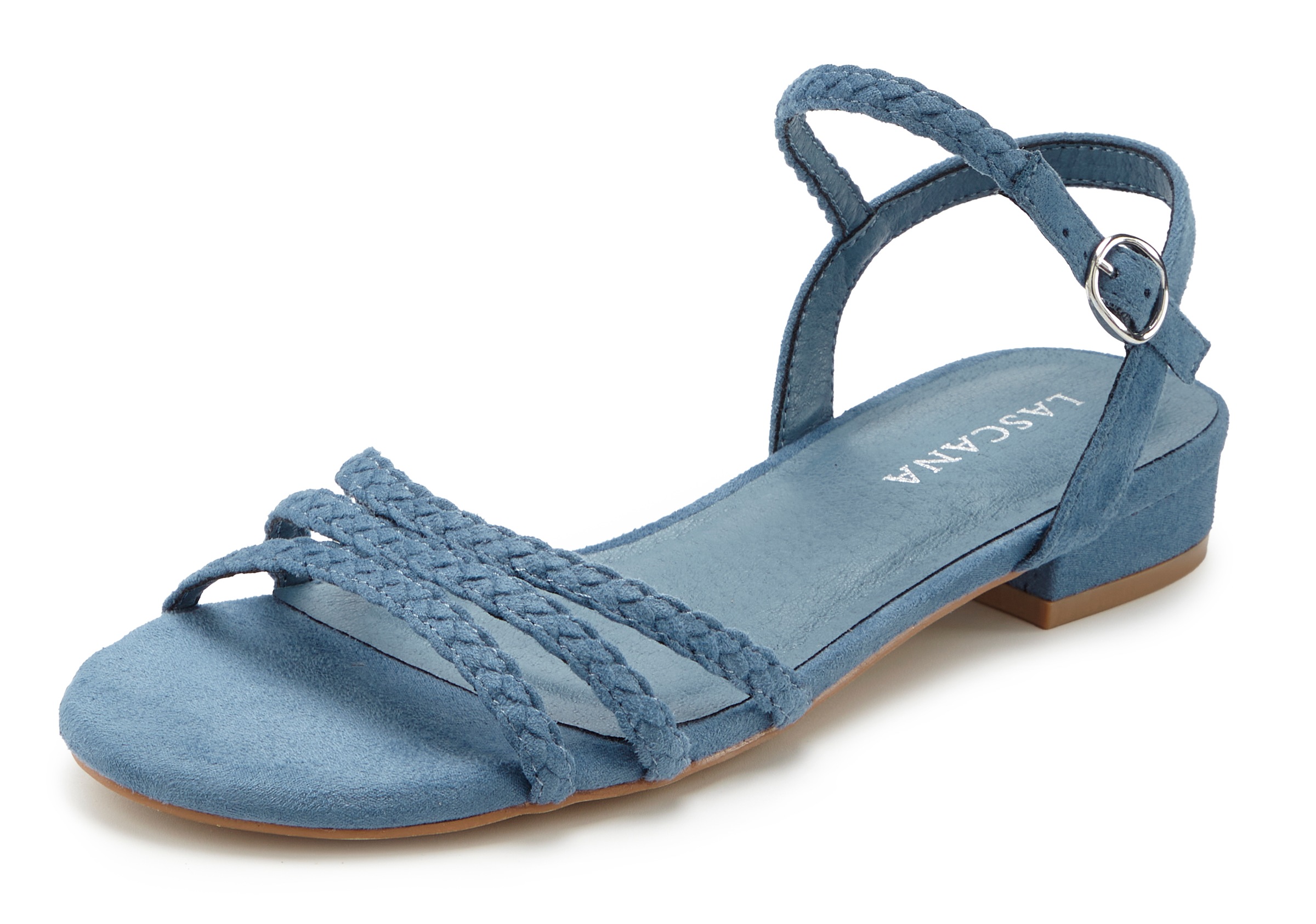 LASCANA Sandale »Sommerschuh«  Sandalette, Sommerschuh mit geflochtenen Riemchen VEGAN