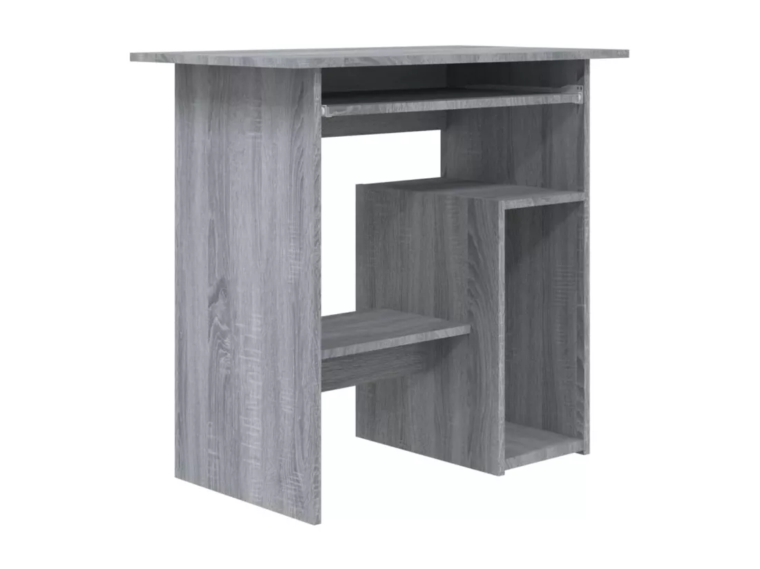 Bureau Sonoma gris 80x45x74 cm Bois d'ingénierie