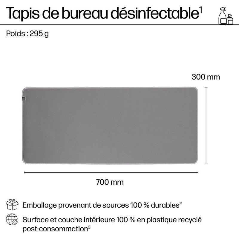 Tapis de souris XXL HP 205 Gris