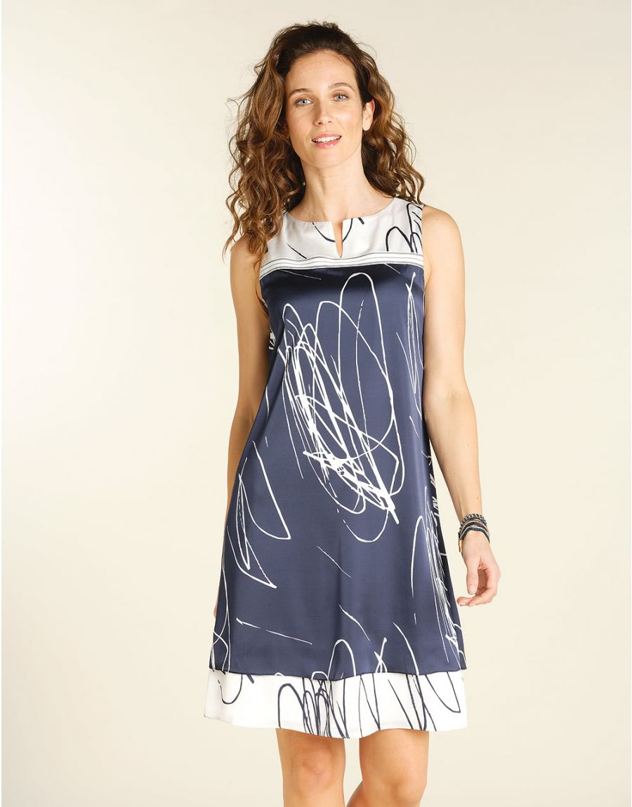 Robe habillée bleu marine