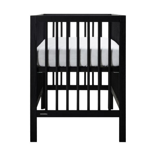 Kidsmill Pure Wood Ledikant Zwart Geborsteld 60 x 120 Cm