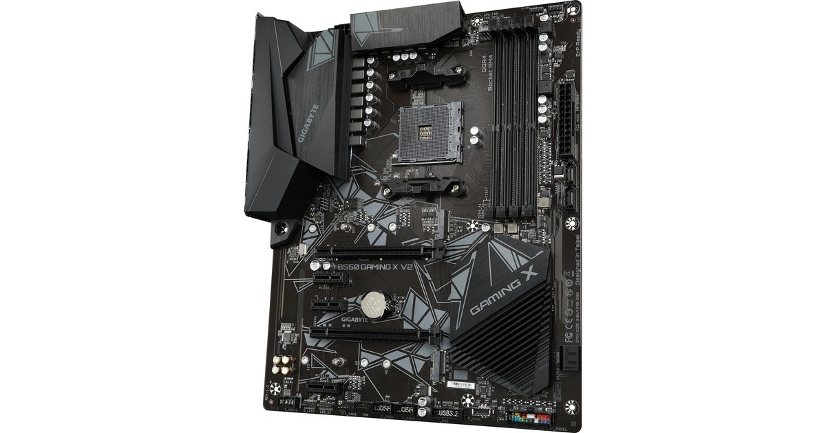 GIGABYTEB550 GAMING X V2 socket AM4 moederbord  (Zwart, RAID, Gb-LAN, Sound, ATX)