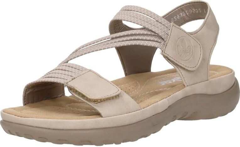 Rieker Sandalen zomerschoen sandaal sleehak met elastieken