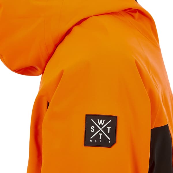 Veste de ski WATTS REGULAR BLACK/FLUO ORANGE