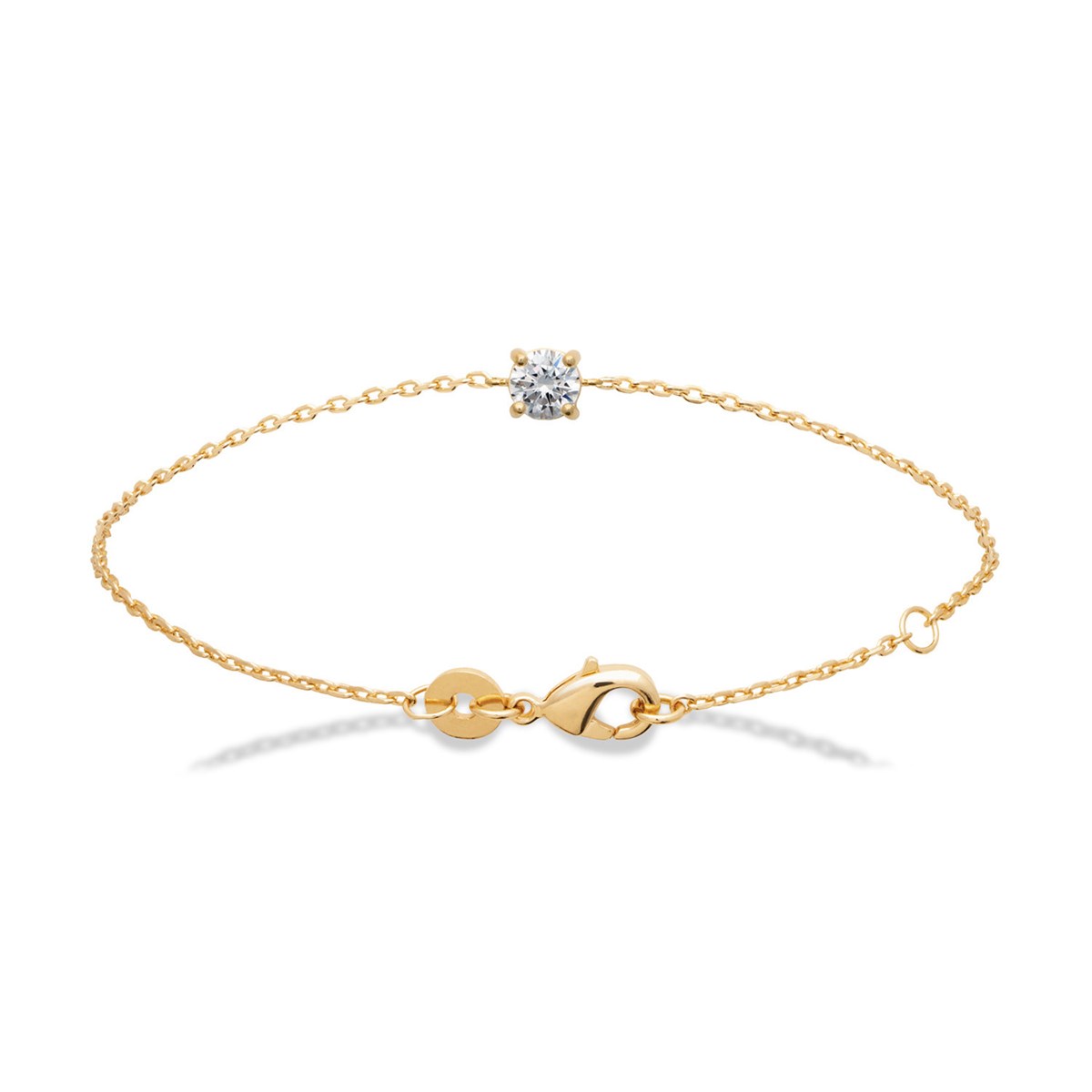 Bracelet Brillaxis solitaire oyde de zirconium 5 mm