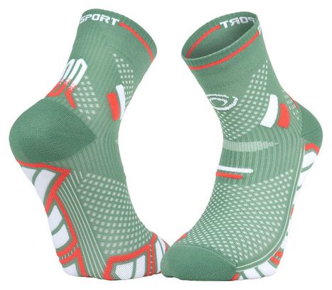 Chaussettes BV Sport Trail Ultra Mid Vert/Blanc