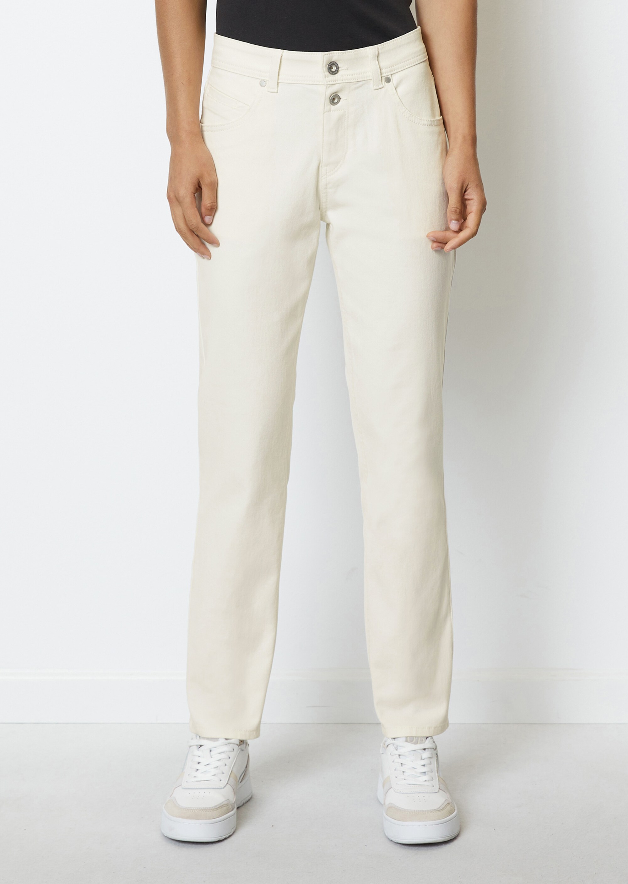 Boyfriend Pants Modell THEDA cropped aus Organic Cotton Stretch