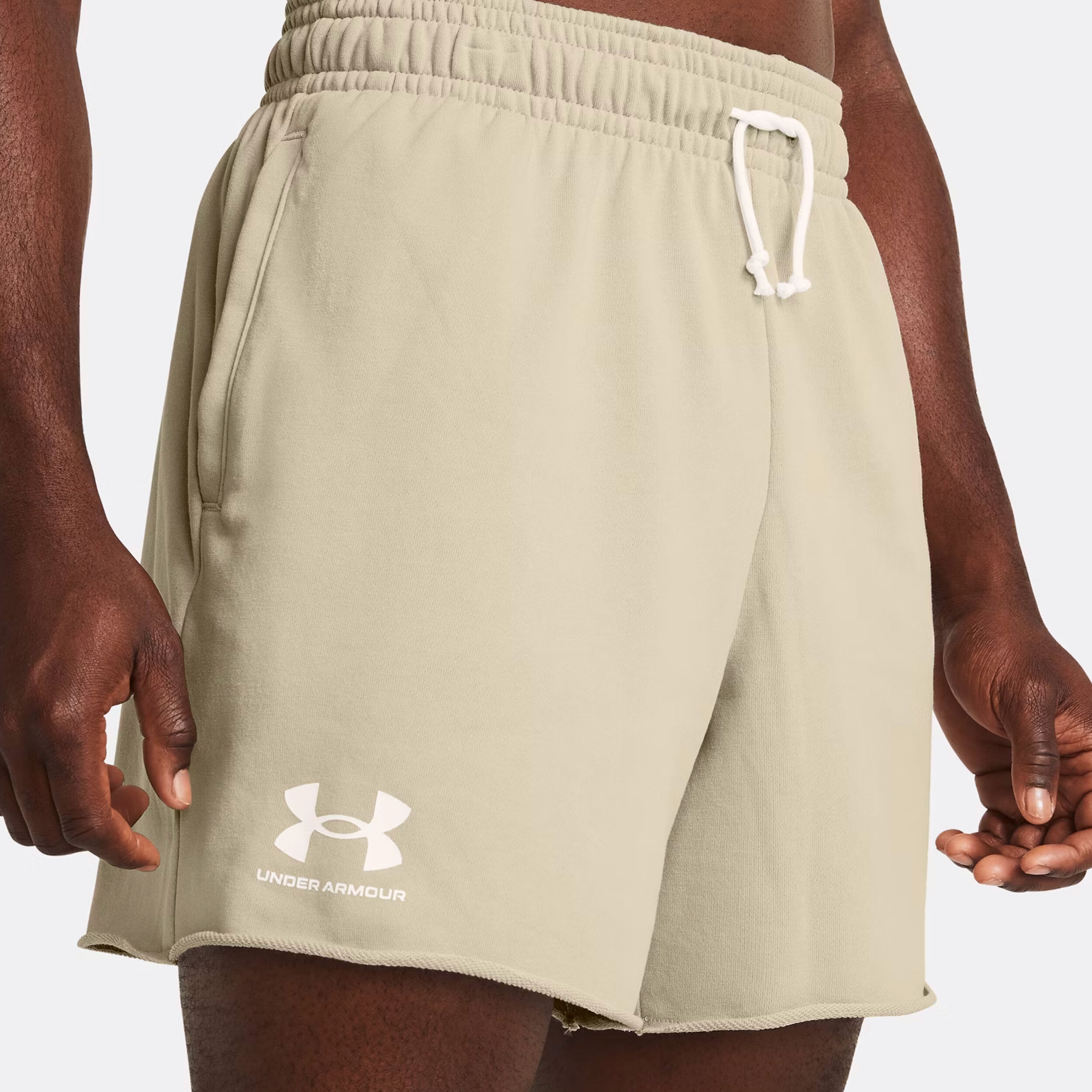 Under Armour Rival Terry 6in Shorts Hommes - Marron