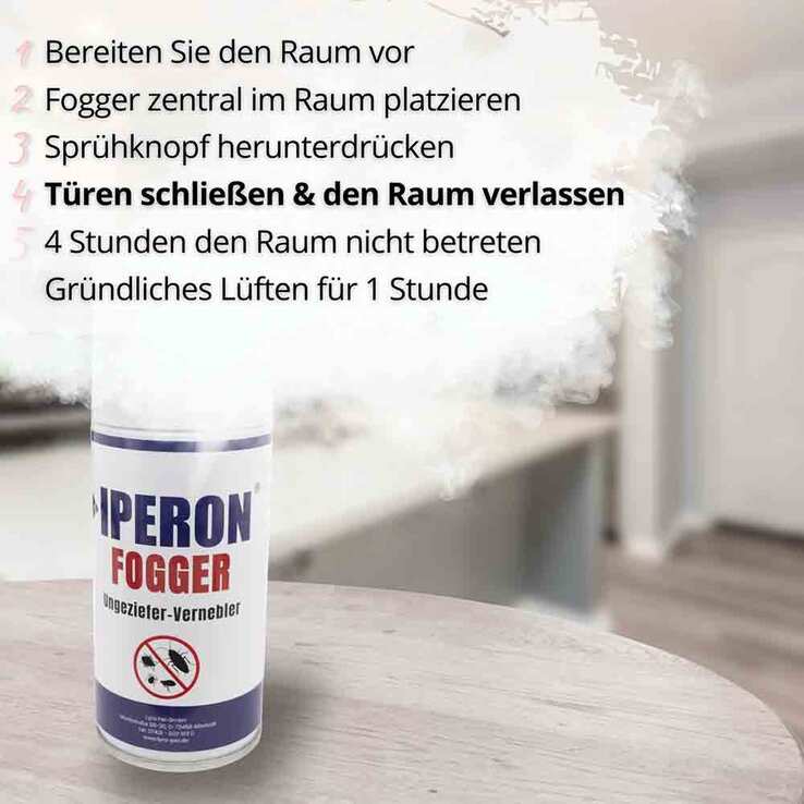 Iperon Fogger Ungeziefer-Vernebler Spray, 150 ml