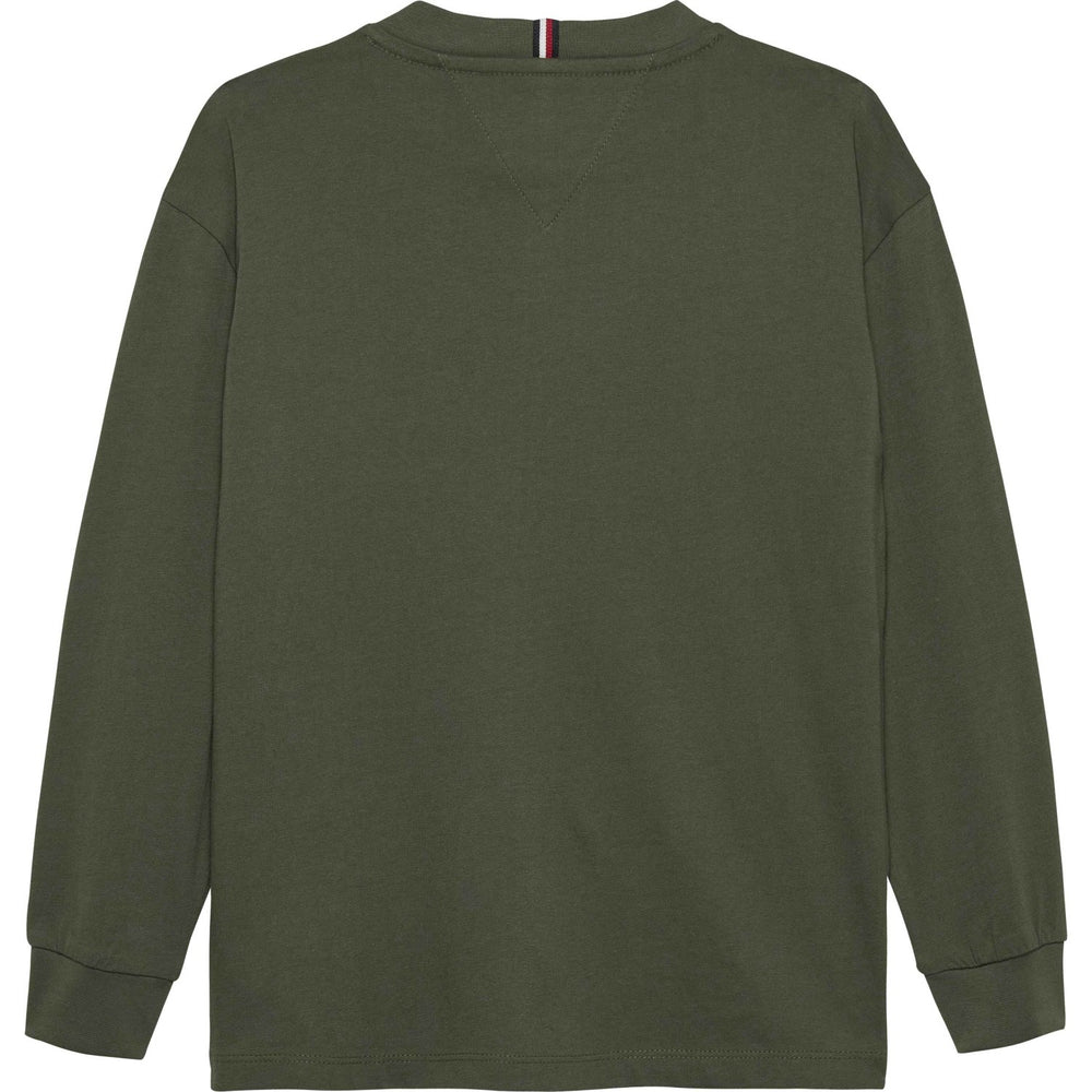 Køb Tommy Hilfiger Pewter Green Essential T-Shirt Ls