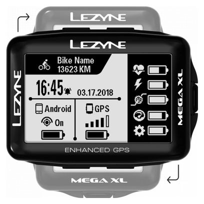 Compteur GPS Lezyne MEGA XL (sans capteur)