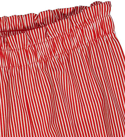 M?Slå Bloomers - Poplin Stripe - Balsam Cream/Apple Red