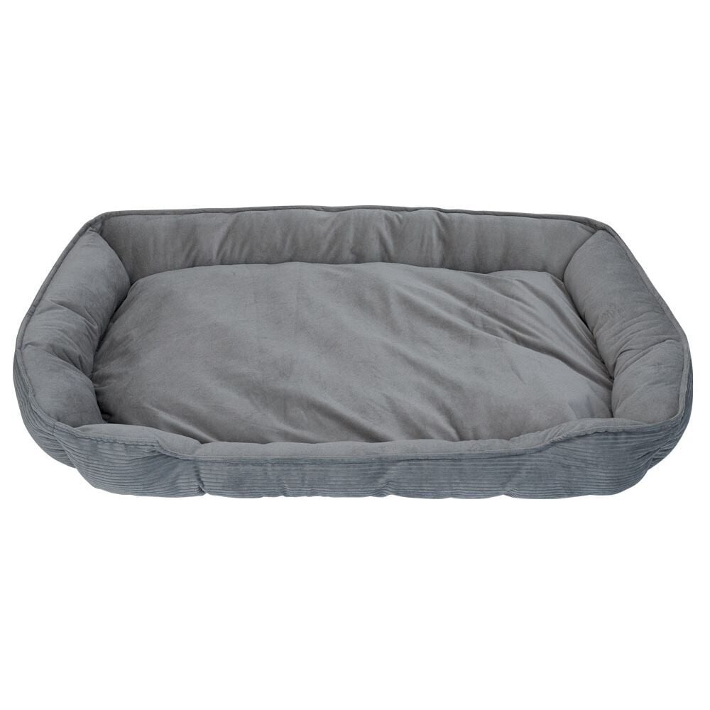 Couchage pour chien toucher doux 100xH16x65cm gris