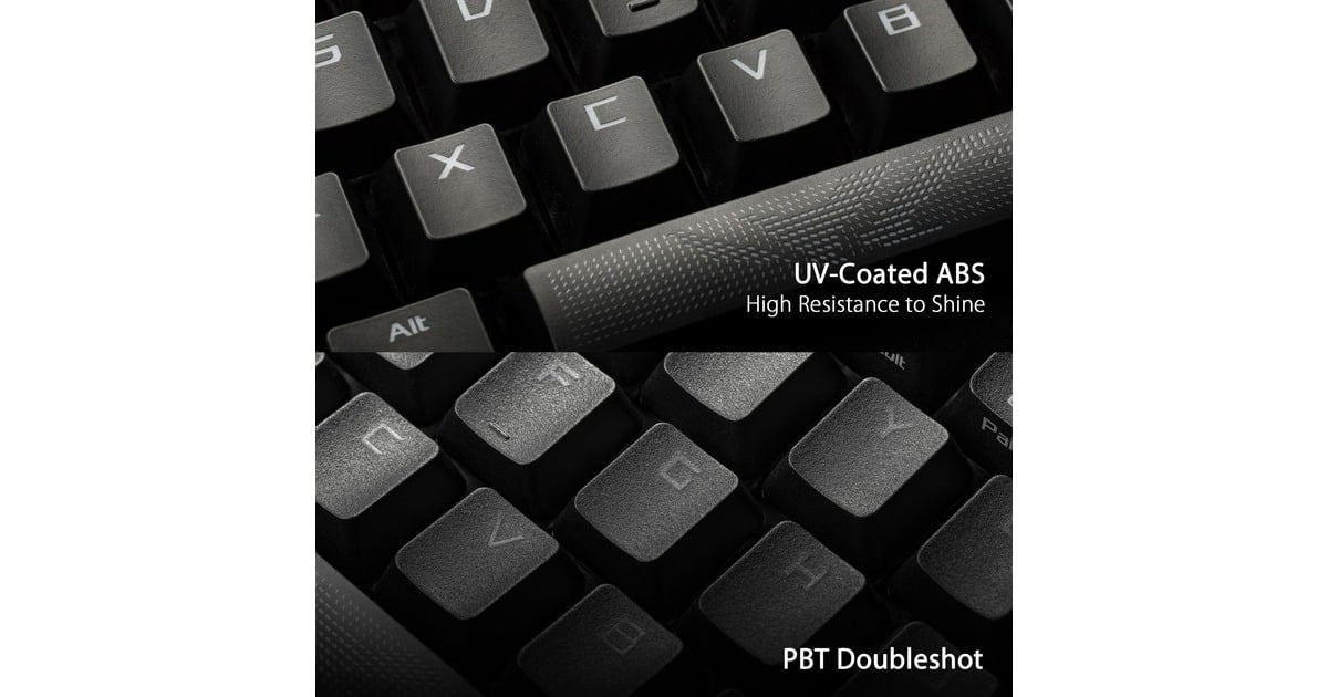 ASUSROG Strix Scope II 96 Wireless, gaming toetsenbord  (Zwart, US lay-out, ROG NX Snow, RGB leds, 96%, Hot-swappable, PBT Double-shot, Bluetooth / 2.4GHz / USB 2.0)