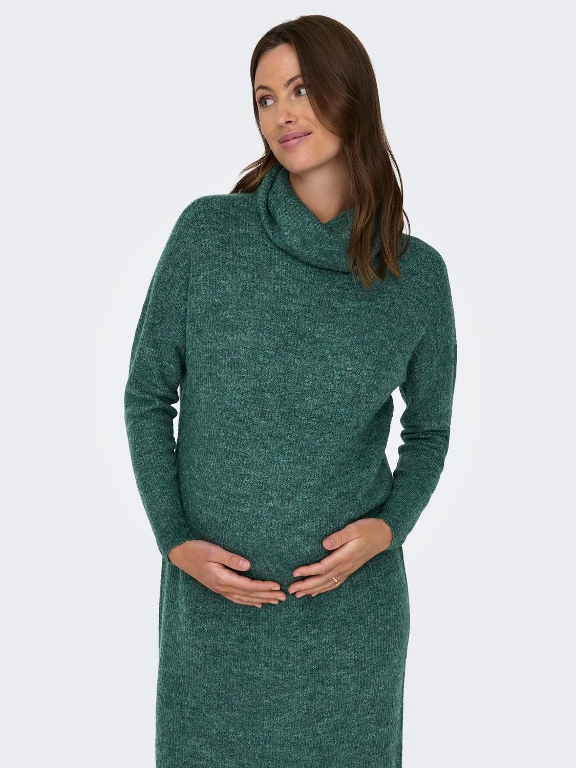 OLMJANA Langes Kleid Mallard Green