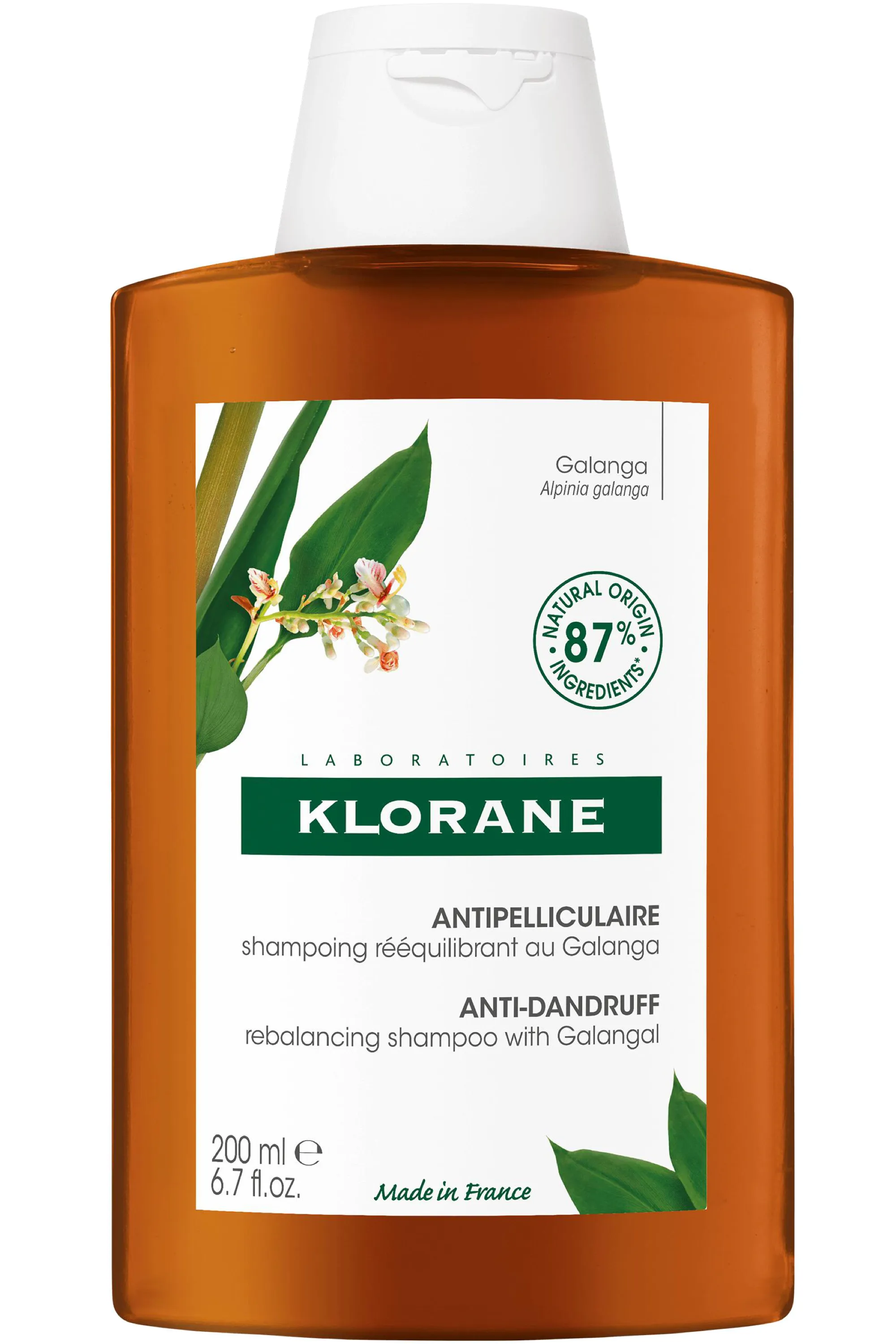 Klorane Shampoing rééquilibrant antipelliculaire au Galanga-400 ml
