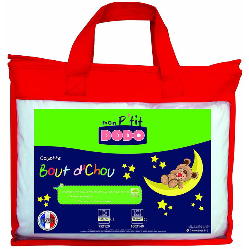 Couette P'tit Dodo Bout d'Chou légère 100 x 140 xm