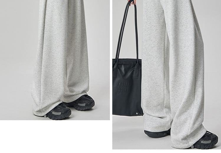 Gangacore - Elastische taille, effen, wijde joggingbroek