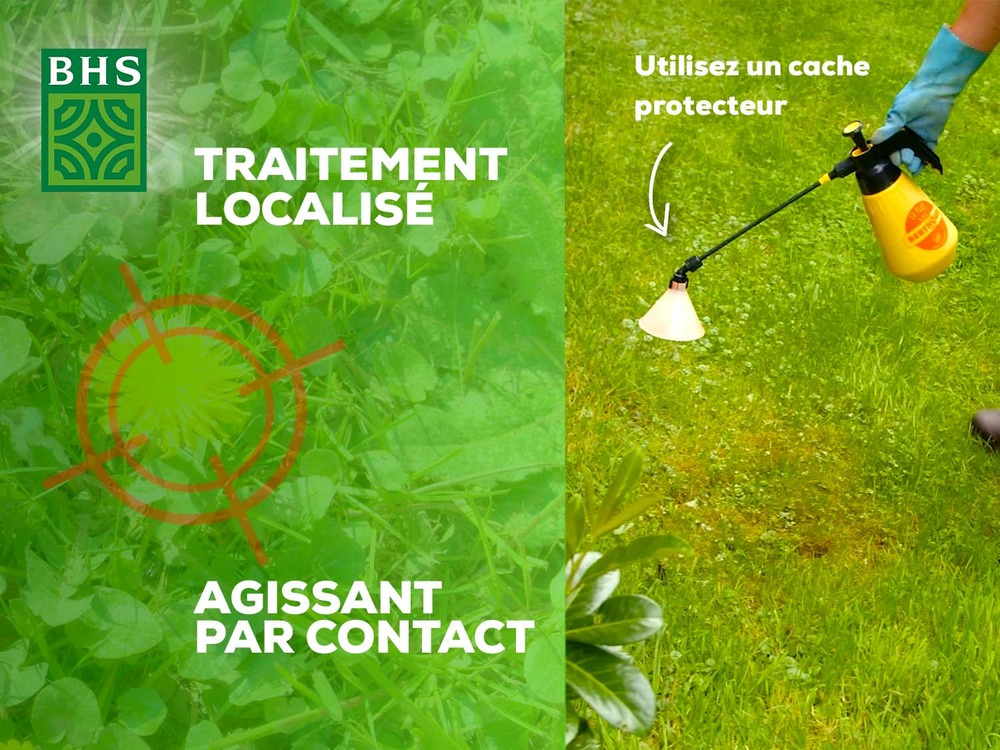Dg400 | désherbant total gazon localisé contre les mauvaises herbes |