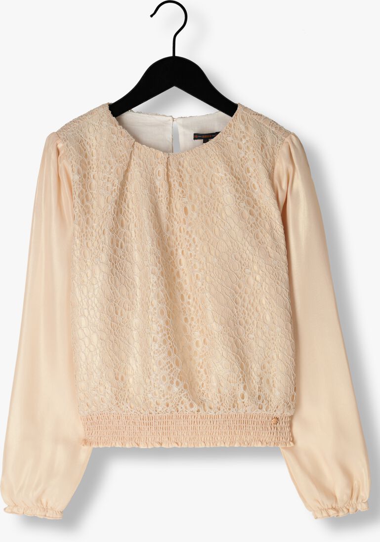 NONO ros&eacute;gouden nono blouse timmy girls lace blouse light gold