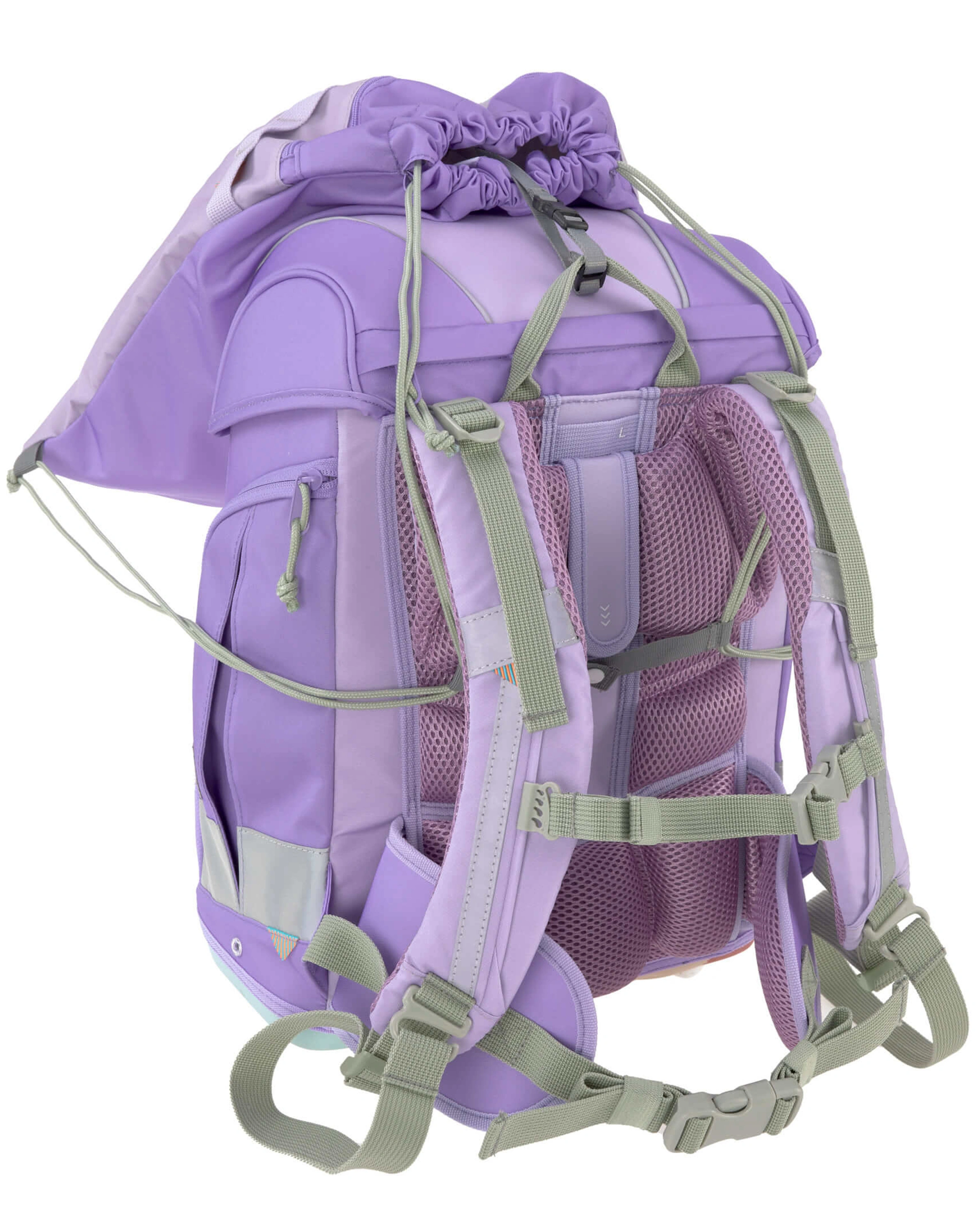 Schulranzen-Set BOXY UNIQUE (30x25x42) 7-teilig in violet/lavender