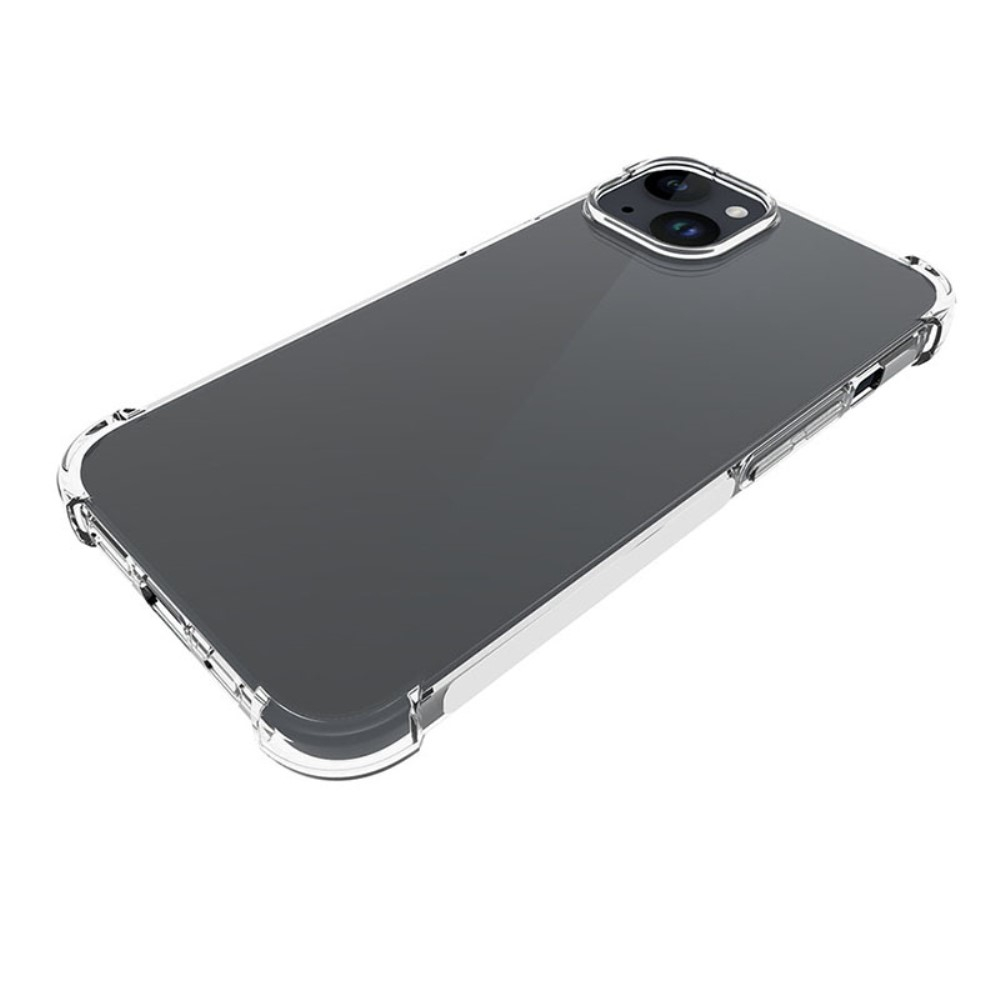 iPhone 15 Gummi Hülle Case Slim Design mit Air Cushion Fallschutz - Transparent