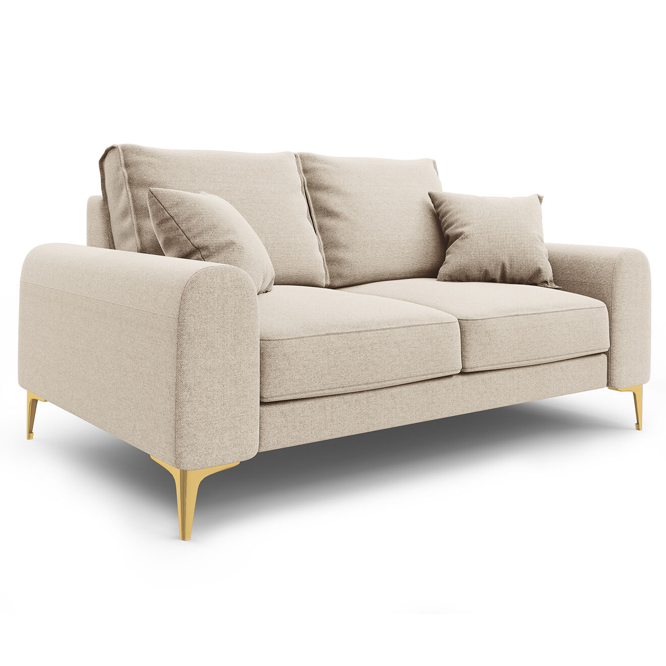 Mazzini Sofas Canapé 2 places Madara beige - 172x102x90 cm